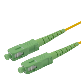 OS2 Fiber cable, SC - SC, simplex, APC/APC, 1,5m