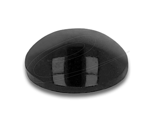 Rubber feet round self-adhesive 8 x 3 mm 70 pieces black