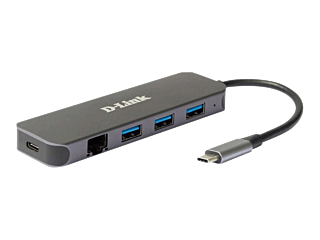 5-in-1 USB-C Hub with Gigabit Ethernet/Power Delivery